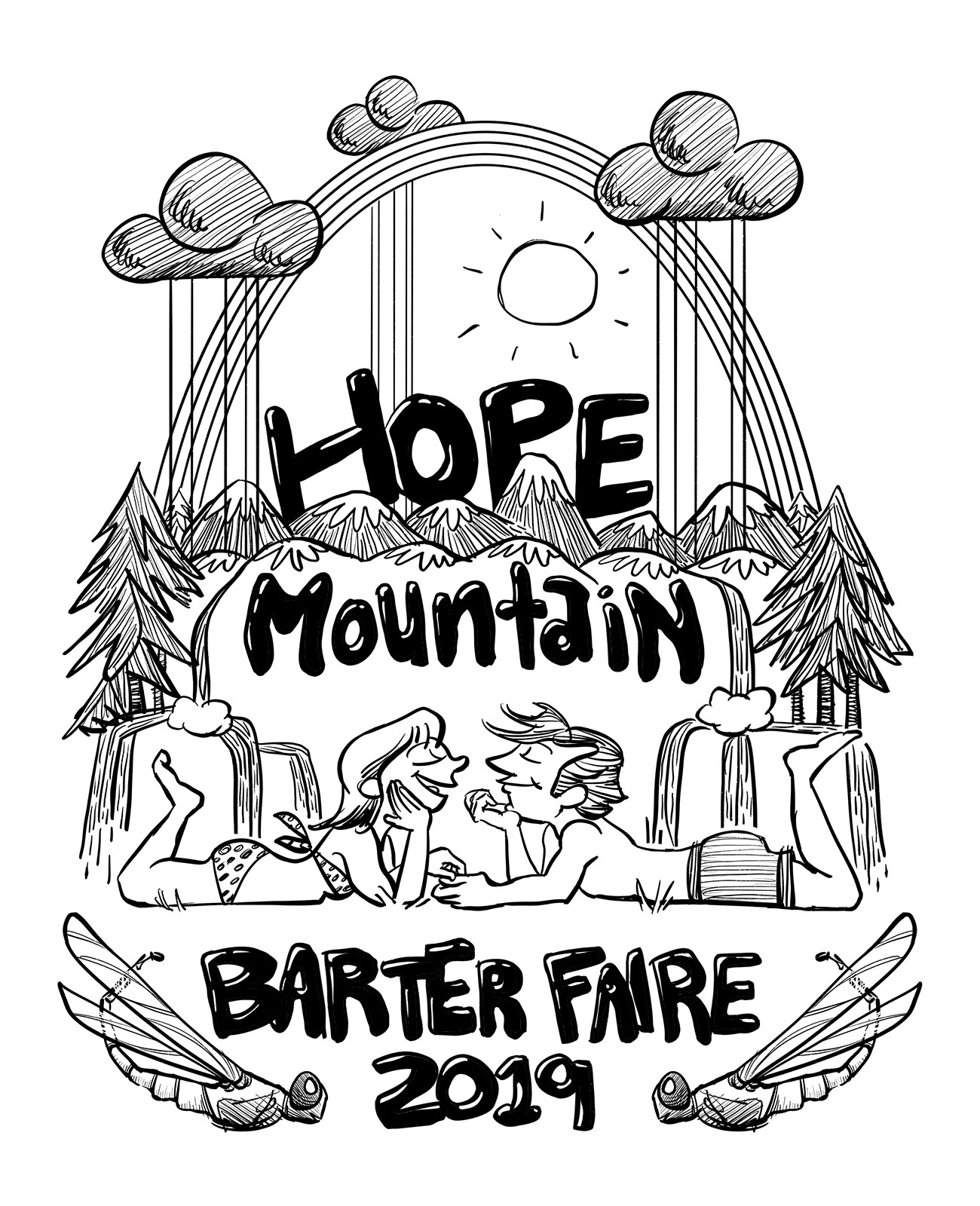 Hope Mountain Barter Faire Shirt Design
