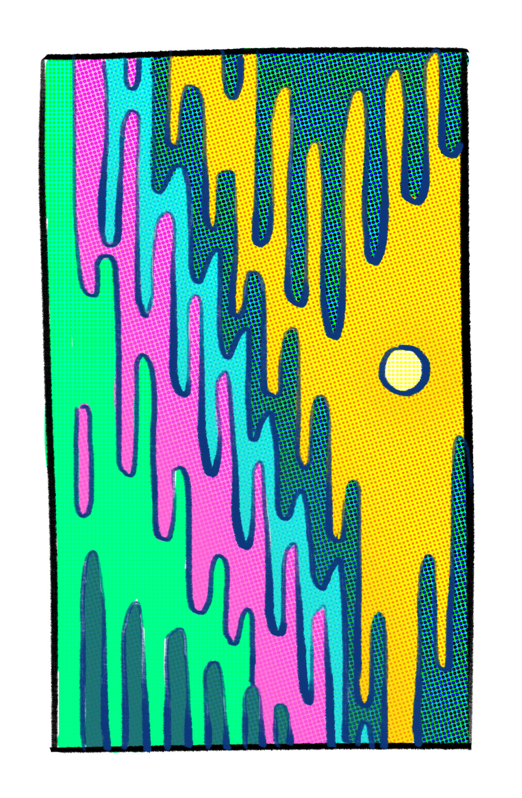 psychedelic abstract design dallion illustration